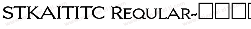 STKAITITC Reqular字体转换